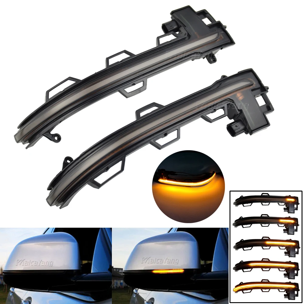 

For BMW X3 G01 2018-2020 X4 G02 X5 G05 X6 G06 X7 G07 LED Dynamic Turn Signal Blinker Sequential Side Mirror Indicator Light Lamp