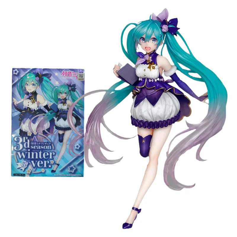 

TAITO Original Virtual Singer Anime Figure Hatsune Miku Four Seasons Winter Action Figure Toys for Kids Gift Collectible Model