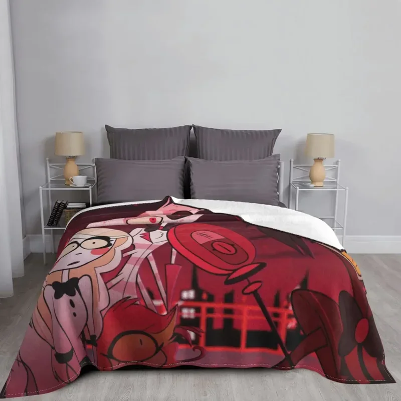 Helluva Boss аниме фланелевое одеяло Fizzarolli удивительные Пледы для дома отеля диван