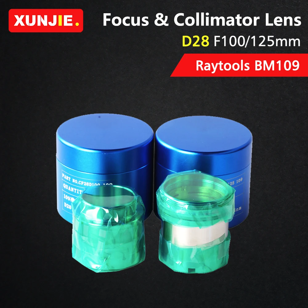 

Волоконный лазер Raytools, фокусировочные линзы D28 F100 125 мм для Raytools BM109, волоконная Лазерная режущая головка с автофокусом