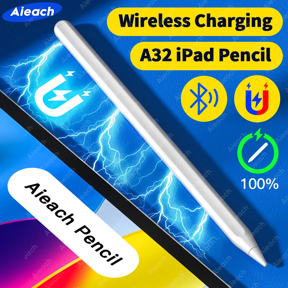 

AIEACH для Apple Pencil 2 1 беспроводной зарядный стилус для iPad карандаш отклонение ладони наклонная ручка для iPad Air 4 5 Pro 11 12,9 Mini 6