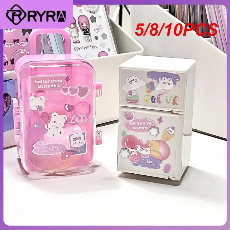 

5/8/10PCS Trolley Case Mini Simulation Clutch Jewellery Box Environmentally Friendly Mini Trolley Storage Boxes Storage Rack