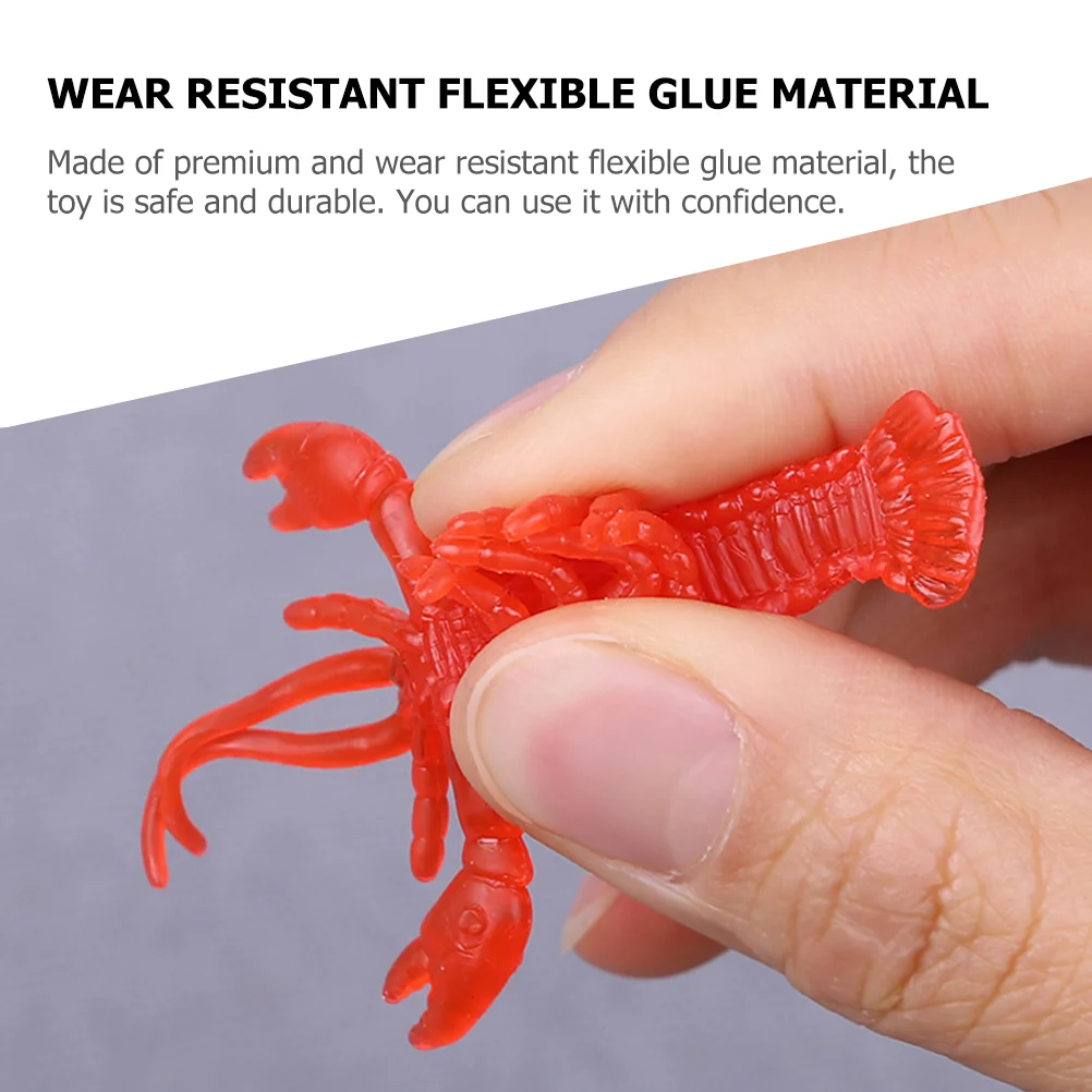 Износостойкие поддельные игрушки-крабы с имитацией раков и омара для детей