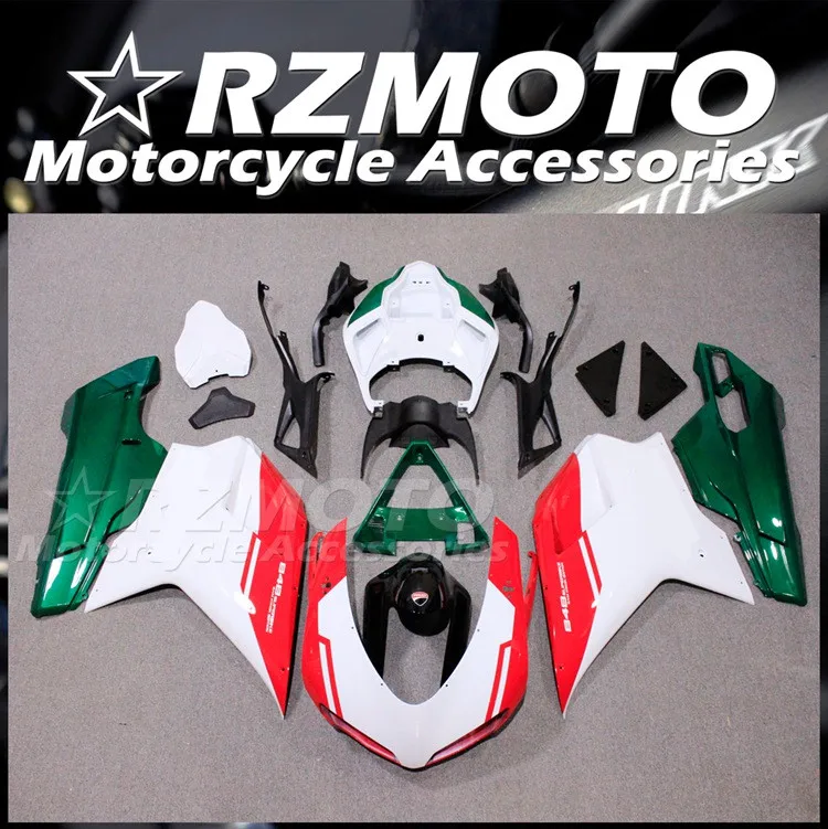 

Injection Mold New ABS Fairings Kit Fit for Ducati 848 1098 1198 Evo 2007 2008 2009 2010 2011 2012 Bodywork Set Red Green