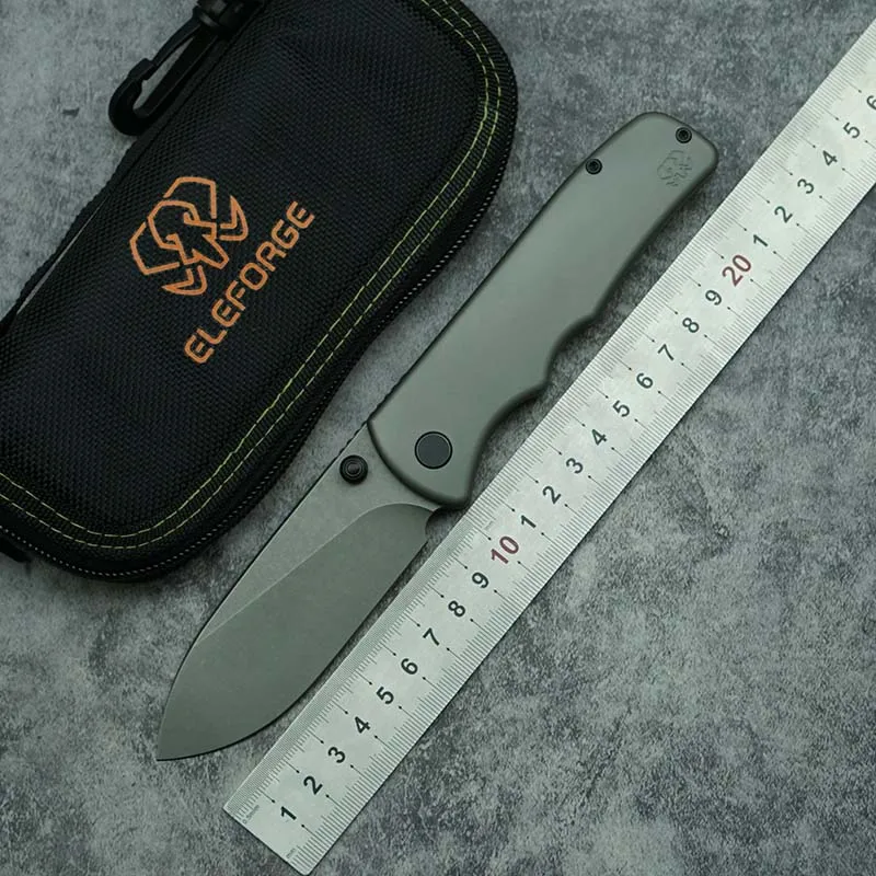 

ELEFORGE Killer Whale Folding Knife M390 Blade Titanium Alloy Handle Outdoor Camping Hunting Survival Kitchen Pocket EDC Tools