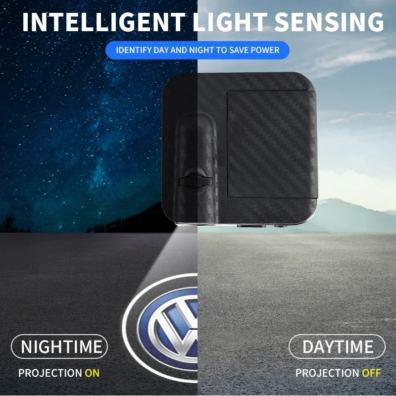 2025 Горячая продажа для автомобиля Volkswagen светодиодный светильник Ghost Shadow проектор