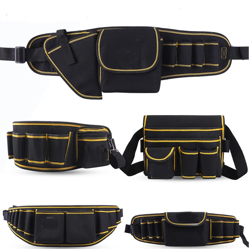 

Multifunction Waist Pack Repair Tool Storage Bag Oxford Cloth Hardware Tool Pocket Wrench Pliers Storage Bag
