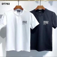 2022 short sleeved t shirt mens printing fashion trend d2 pure cotton summer youth shirt dt792