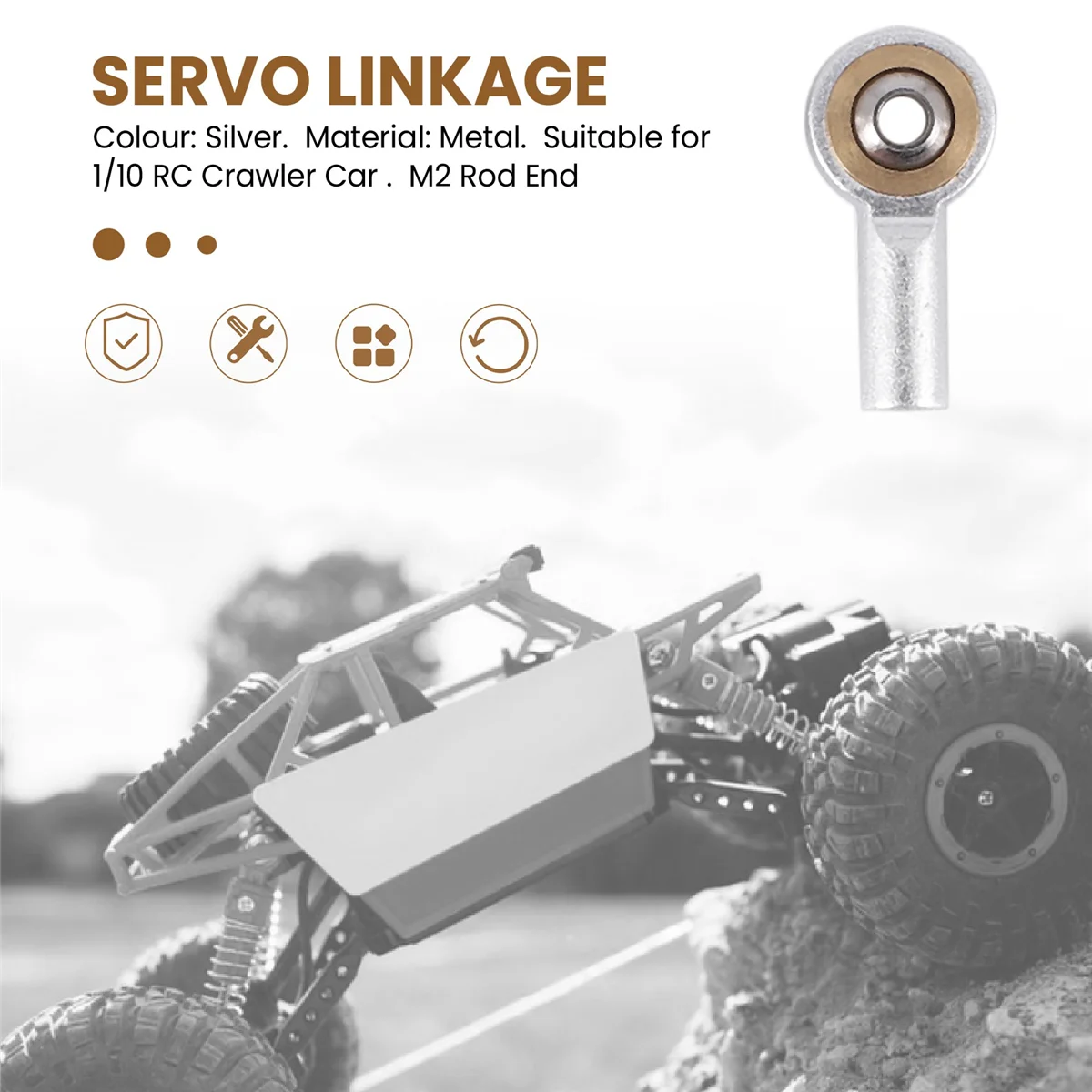 10 шт. металлическая рулевая тяга M2 шаровая шарнирная головка для HSP Tamiya Mini 4WD RC