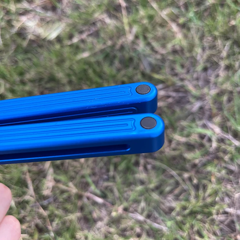 Синяя Арктическая круглая высококлассная цельная алюминиевая ручка