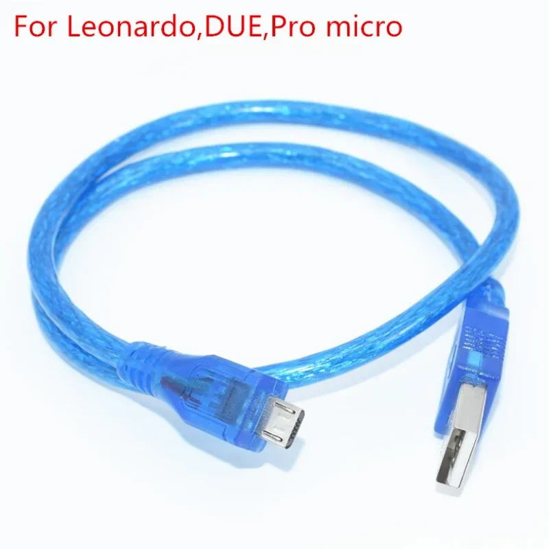 USB-кабель для Uno r3/Nano/MEGA/Leonardo/Pro micro/DUE Blue высококачественный тип A USB/Mini USB/Micro USB