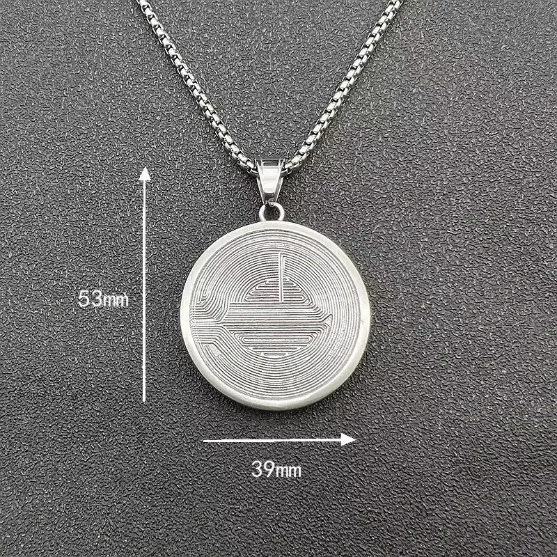 Хип-хоп - сталь круглый бренд Rhindiamonds Биткойн-подвеска с буквой B