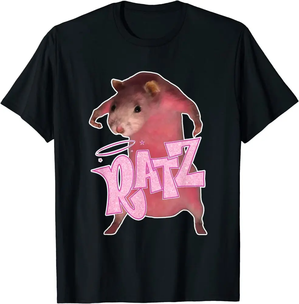 

Забавная надпись «Крысы», «юмор мышь», симпатичная розовая крыса, крутая футболка с мемом