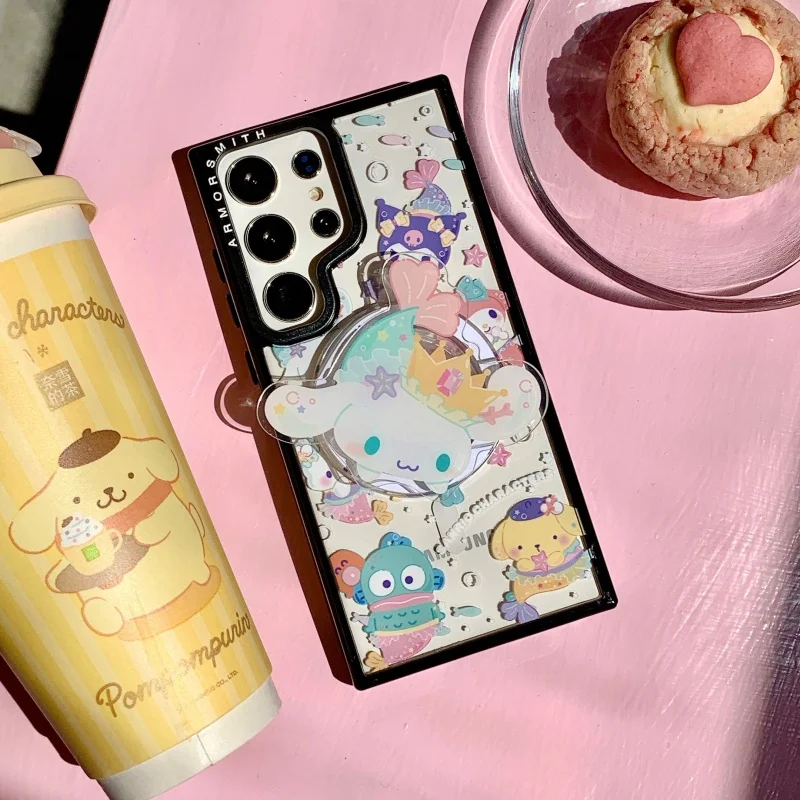 Фото Чехол для телефона Cute Mermaid Sanrio Collection для Samsung Galaxy S23 S25 Ultra S24 FE Plus с магнитной подставкой №3