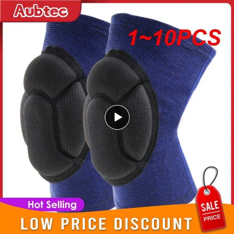 

1~10PCS Pair Protective Knee Pads Thick Sponge Football Volleyball Extreme Sports Anti-Slip Collision Avoidance Kneepad Brace