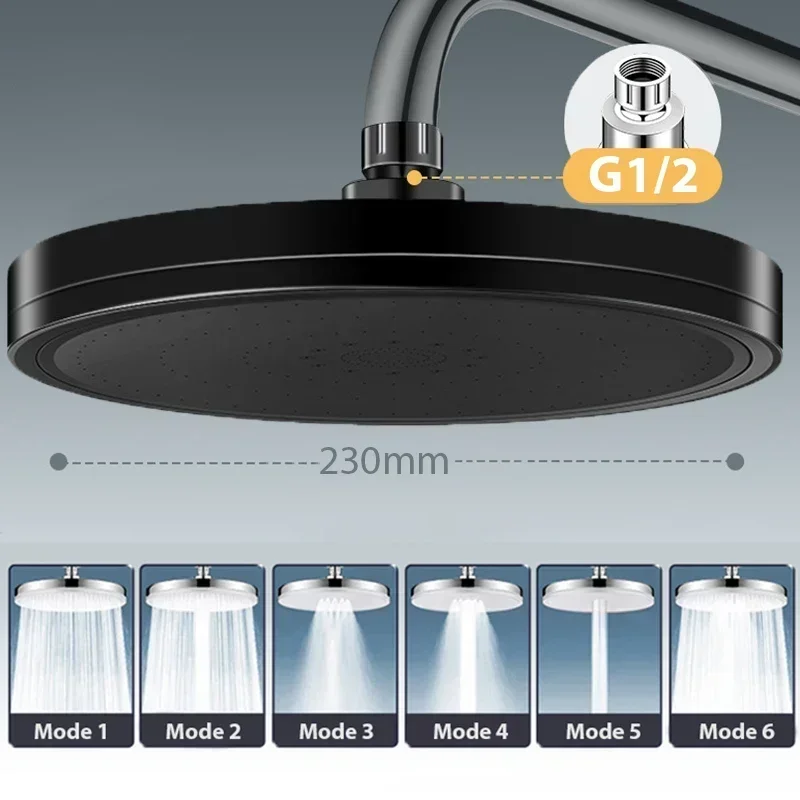 

6-режимная душевая лейка из ABS-пластика