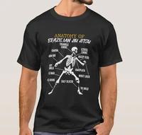 anatomy of brazilian jiu jitsu novel combat fighter skeleton t shirt short sleeve 100 cotton casual t shirts loose top s 3xl
