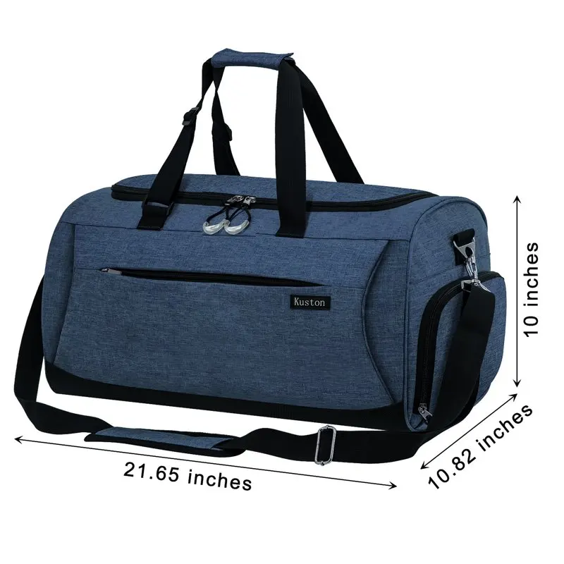 Sports Gym Bag with Shoes Compartment for Men and Women