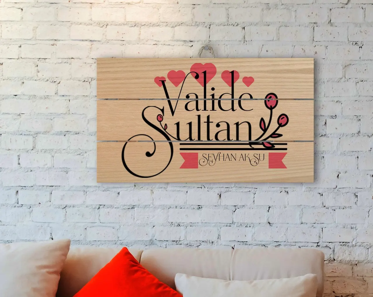 

Персонализированные Valide султан дизайн аутентичный деревянный поддон Tablo-2