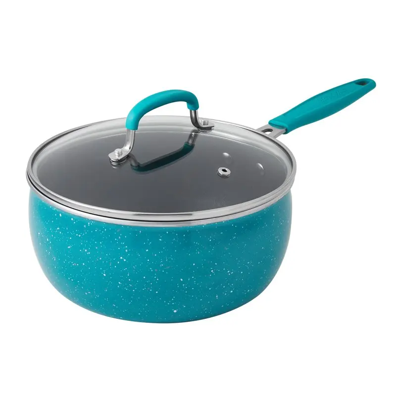 

Speckle Aluminum 3-Quart Sauce Pan, Teal