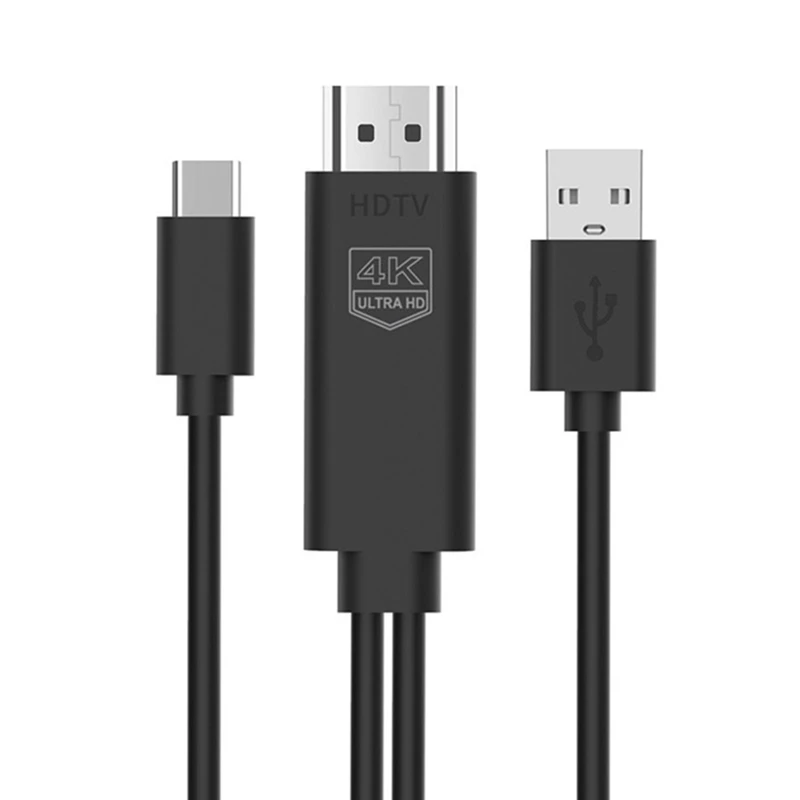 

HDMI-совместимый адаптер USB Type C кабель 4K HD видео цифровой конвертер шнур для Ipad Pro монитор проектор ТВ
