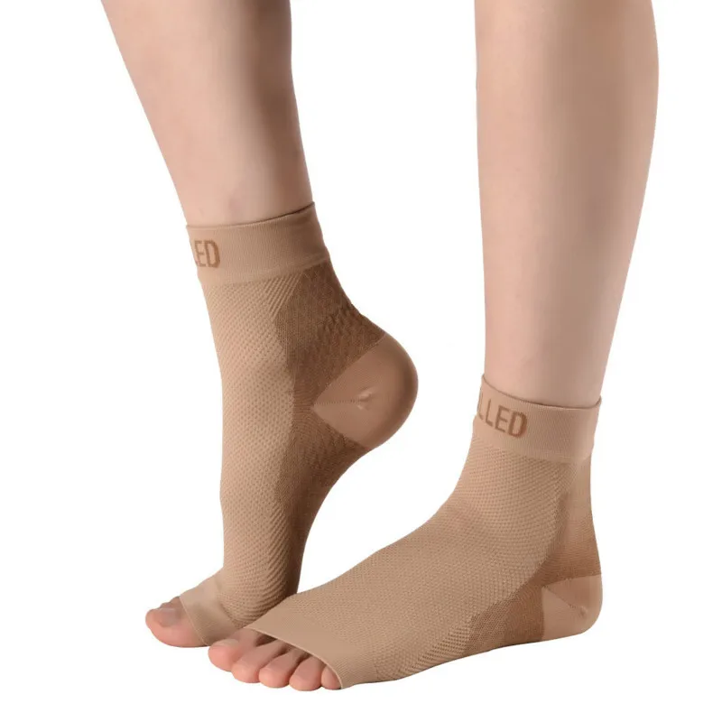 2pcs/pair Ankle Support Socks Compression Foot Ankle Angel Sleeve Plantar Fasciitis Anti Fatigue Men Women Sock Injury Recovery