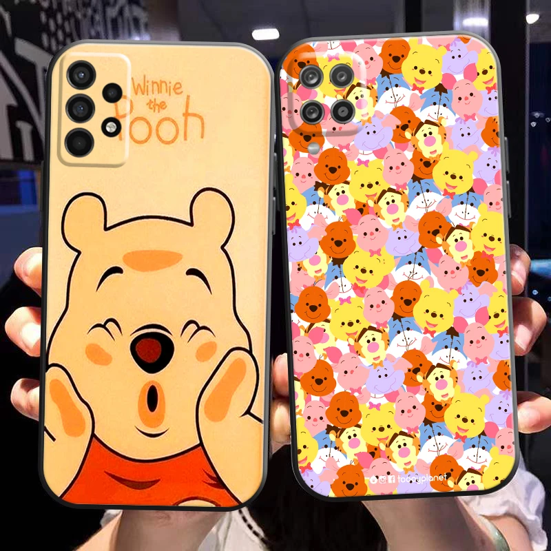 

Cute Cartoon Winnie The Pooh Phone Case For Samsung Galaxy A02 A11 A12 A20 A21 A21S A22 A31 A32 A51 A52 A70 A71 A72 5G Back TPU