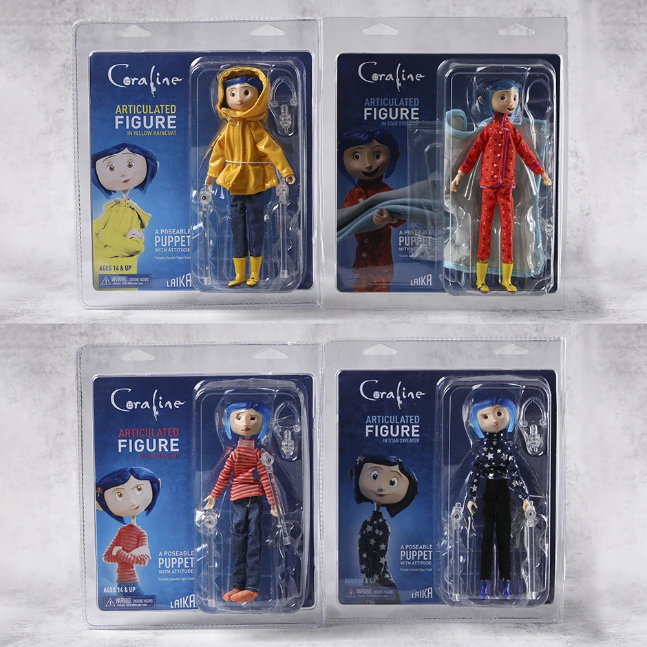 Фото NECA Коллекция фигурок Коралина Фигурка Модель Игрушка в подарок №1