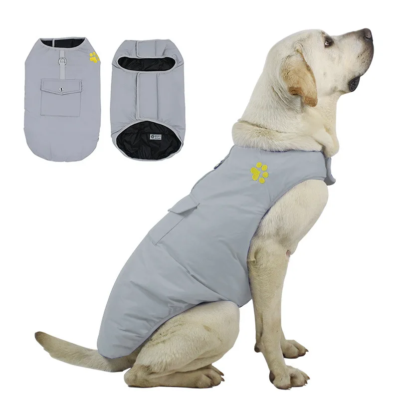 

Reversible Dog Clothes For Small Large Dogs Jackets Vest French Bulldog Poodle Pug Warm Cotton Clothing Waterproof Pet Outfits