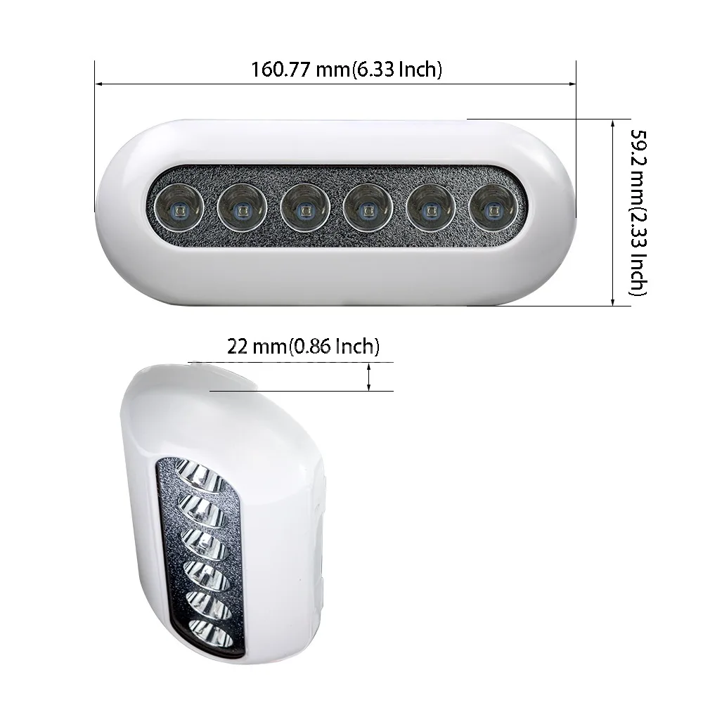 Светодиодный подводный светильник 10-30 В постоянного тока/11 Вт/15 ° /IP68/ Синий