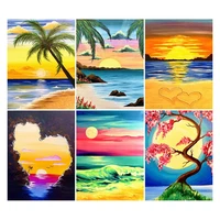 cross stitch kits diy landscape ecological cotton thread 14ct unprinted embroidery needlework home decoration draw