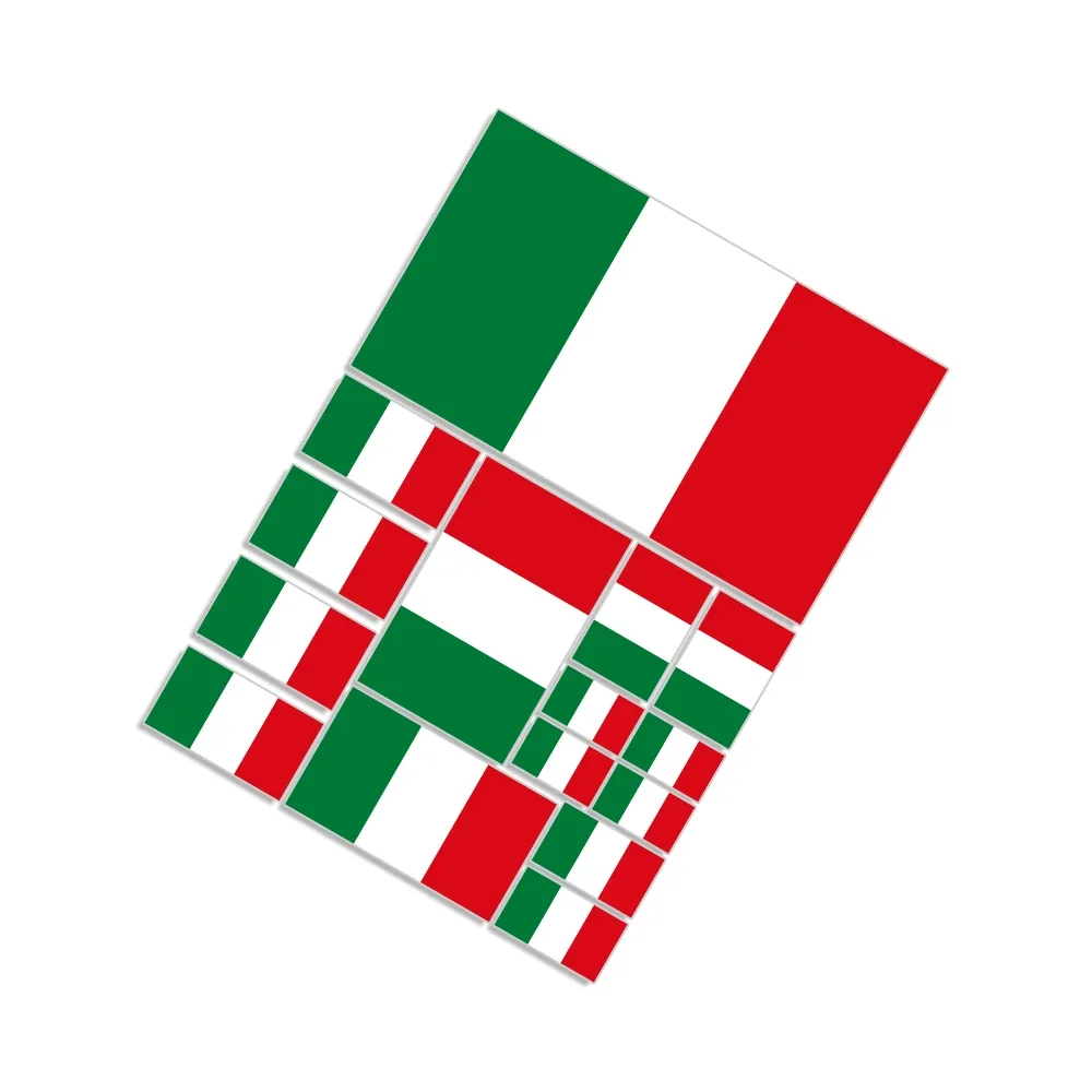 

Водостойкие Виниловые Наклейки С Изображением Итальянского Флага Для Автомобилей И Мотоциклов