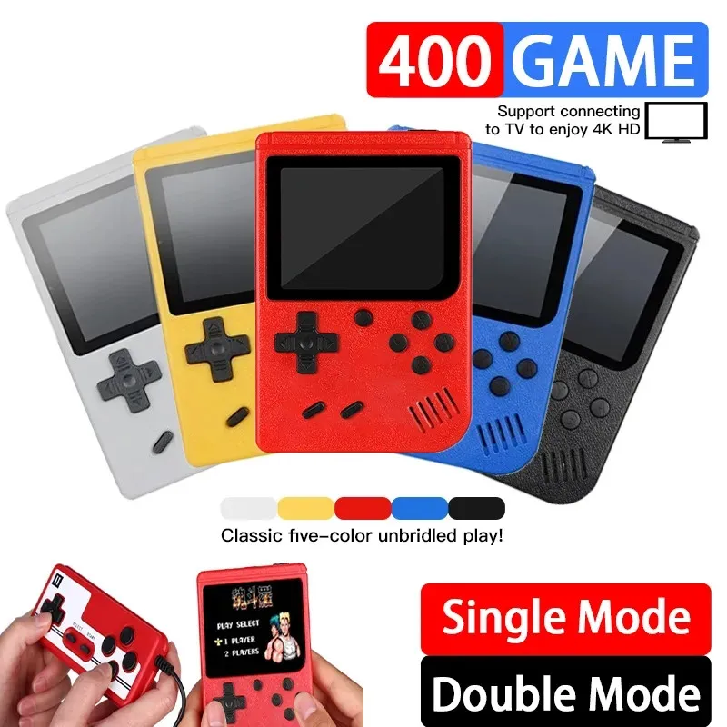 

Retro Portable Mini Video Game Console 8-Bit 3.0 Inch LCD Game Player Built-in 400 Games AV Handheld Game Console For Kids Gift