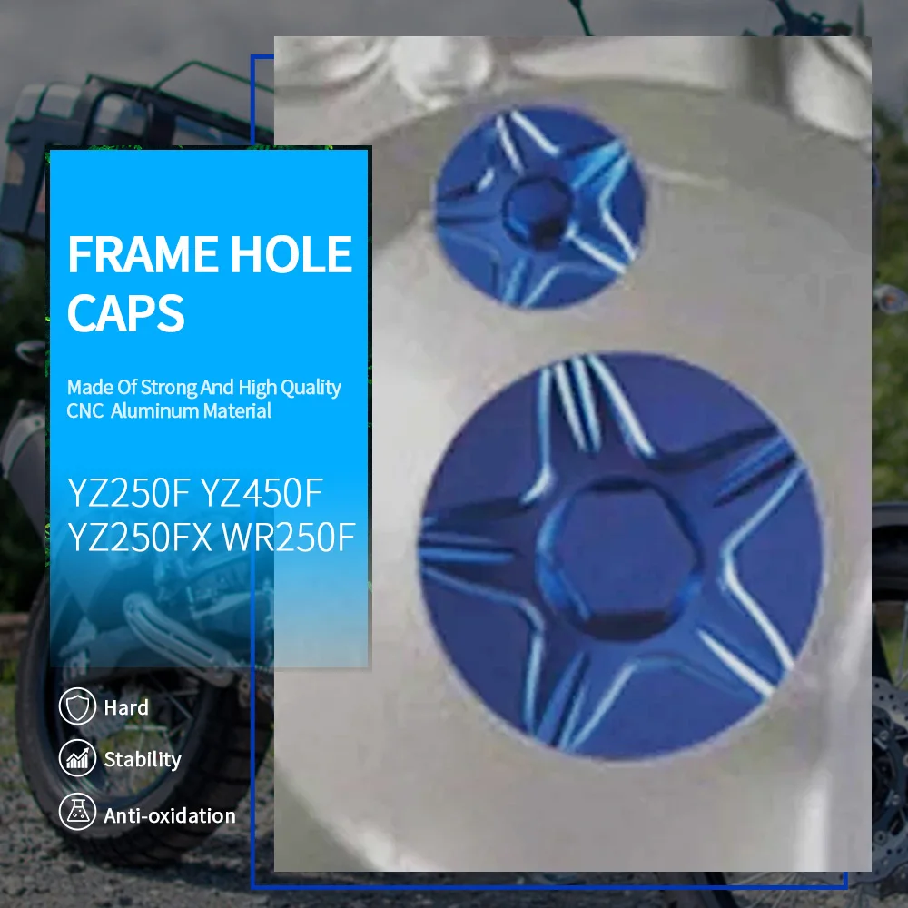 For YAMAHA YZ250F YZ450 F YZ 450 F 2014 2015 2016 Motorcycle Aluminum Frame Hole Caps Cover Fairing Guard Accessories Motorbike