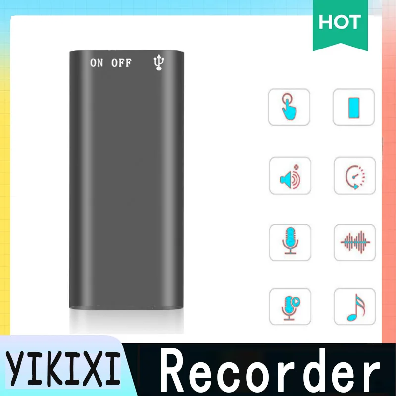 

Портативный аудиорегистратор X2, 5/10 часов воспроизведения MP3 музыки, профессиональный цифровой аудиорегистратор, мини-диктофон HD с шумопода...