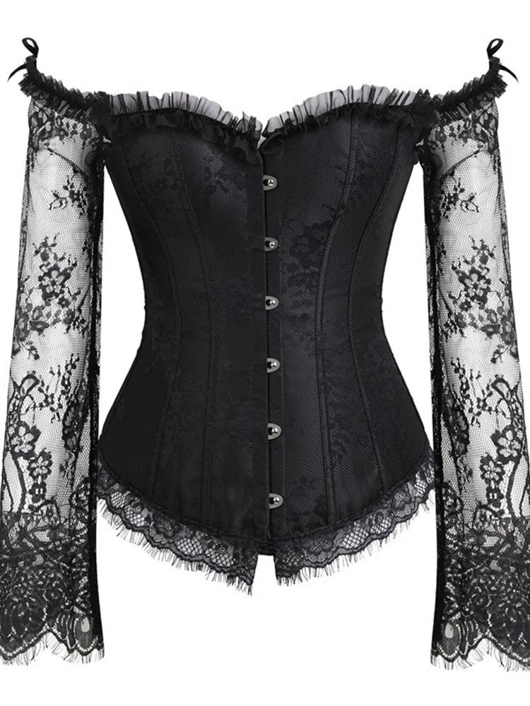 

2022 винтажный корсет, женский кружевной жилет с цветочным рисунком на талии, женские топы в виде рыбьей кости, пикантные корректирующие топы ...
