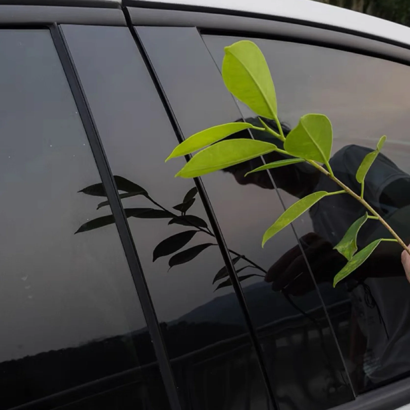 

Глянцевая черная, серебряная стойка, подходит для Chevrolet Aveo Sonic Sedan T300 2012-2020, дверная оконная колонка, BC, накладка, наклейка, крышка