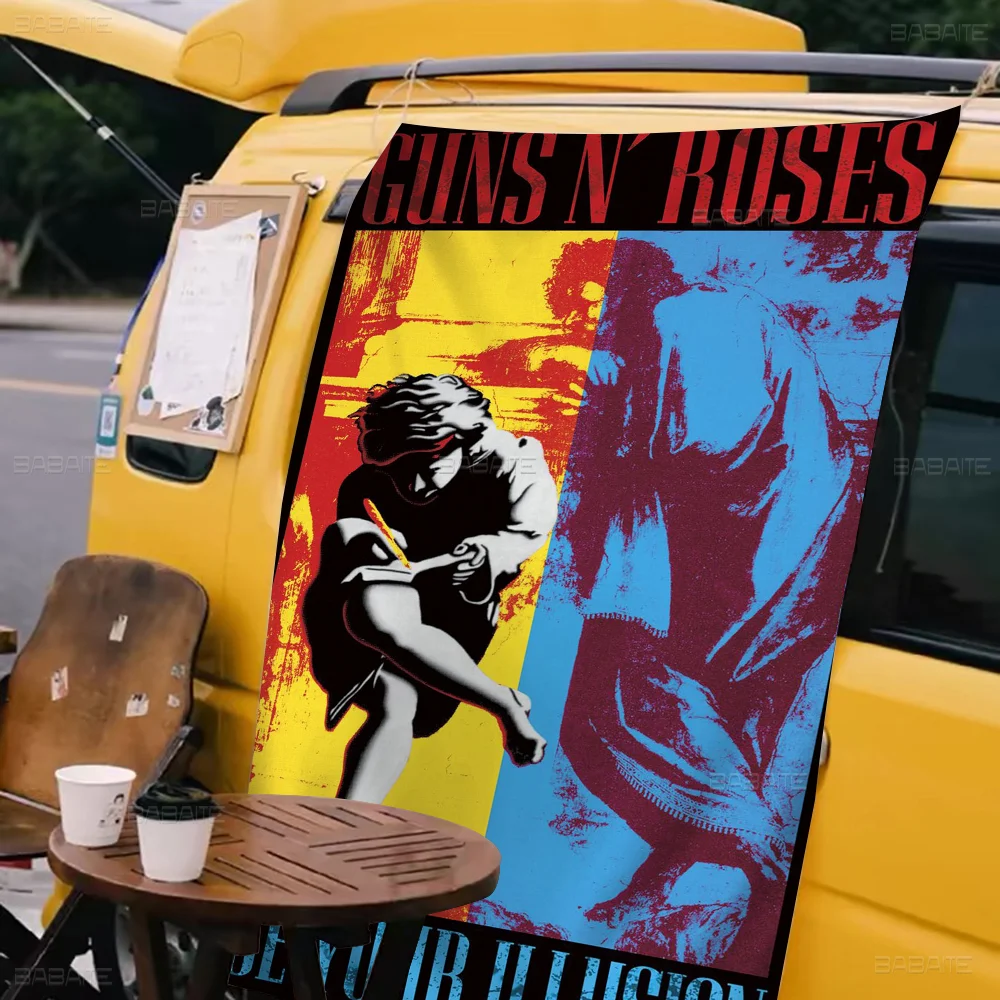 Фото G-Guns N R-Roses Рок-музыка Большой размер Магазин Художественная акция Рекламная стенд Флаг Подвесные баннеры №3