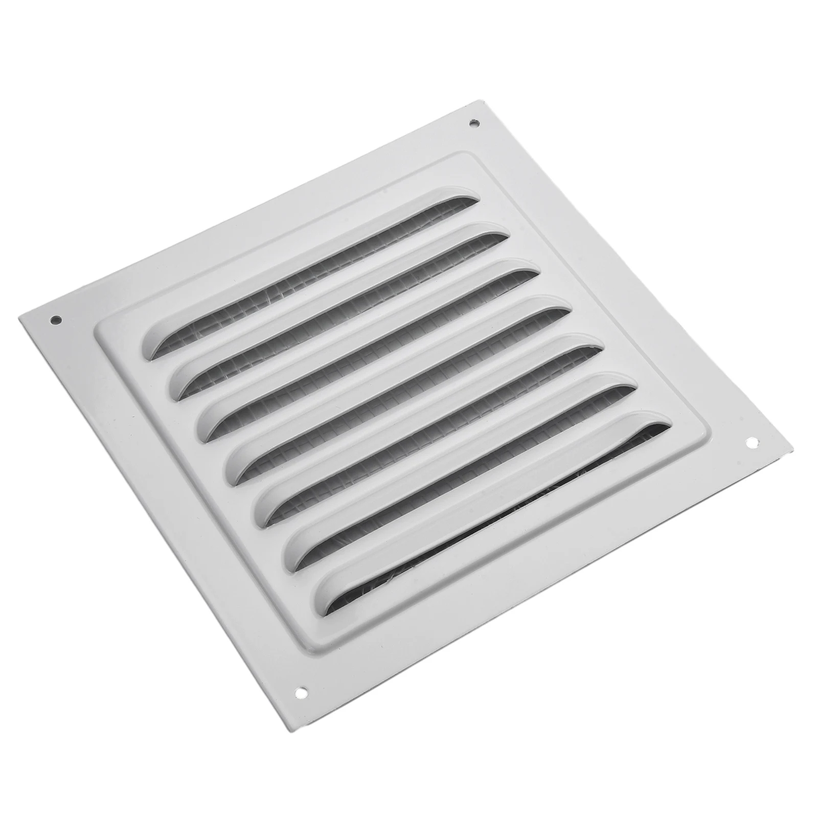 

Secure and Reliable Protection with this Aluminum Metal Louver Vent Grille Cover Square Insect Screen Included