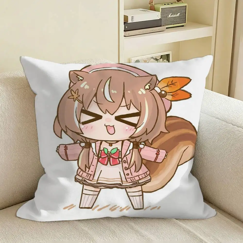 Фото Чехол для диванной подушки Vtuber A-Ayunda Risu от H-Hololive, однотонный, для гостиной, домашний декор, чехол для подушки №4