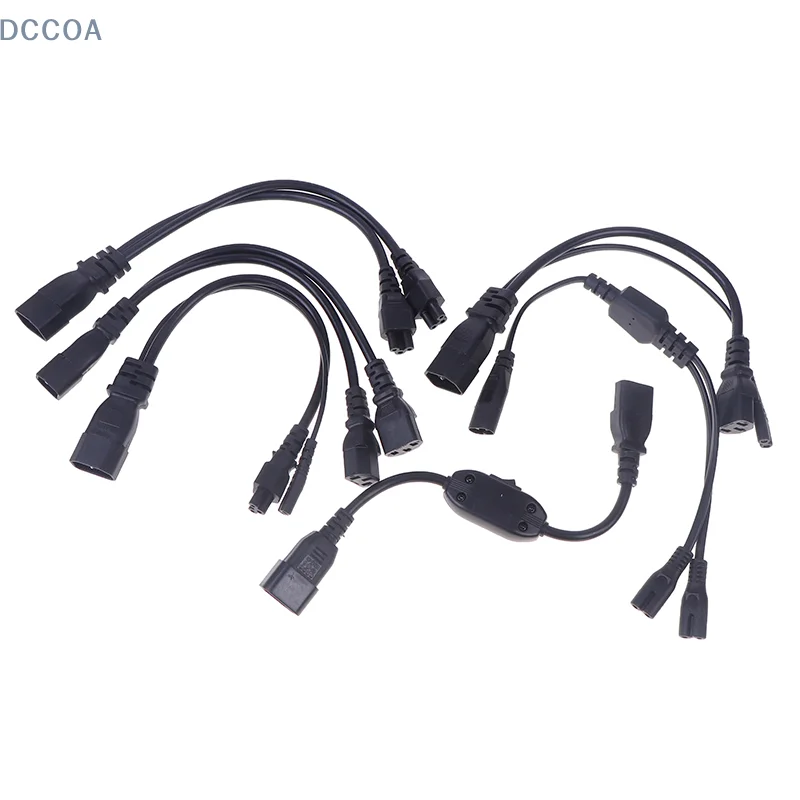 Штекер IEC C14 к 2XC13 C5 C7 C11 Женский разветвитель Y-типа Кабель питания кабель адаптера