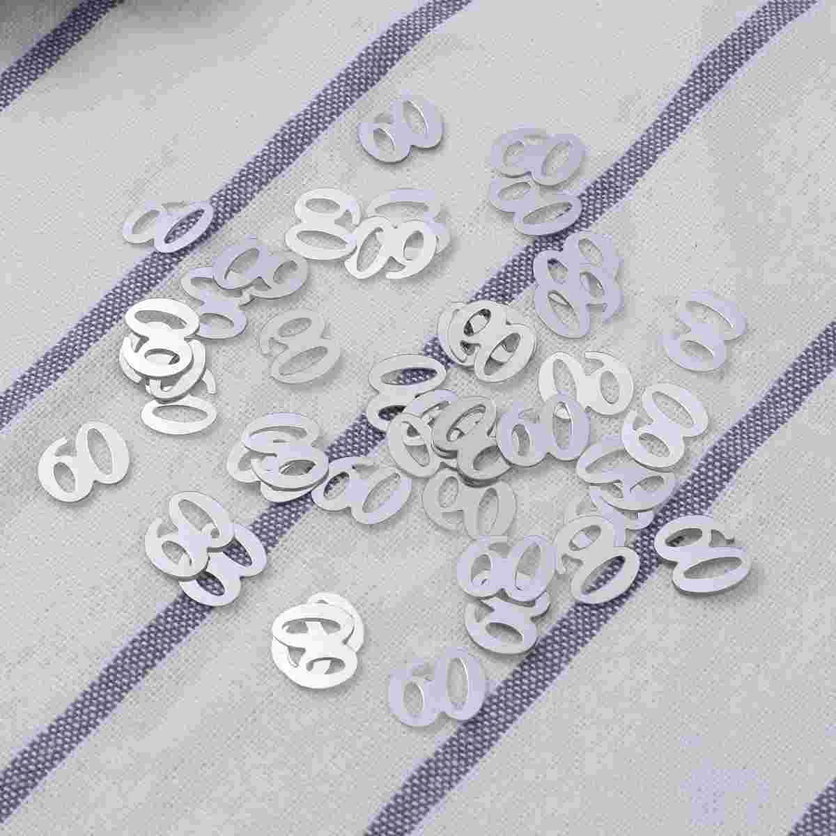 

Birthday Table Party Number 60Th Glitter Decoration Wedding Favors Bridal Decorations Reception Engagement Shower Flake