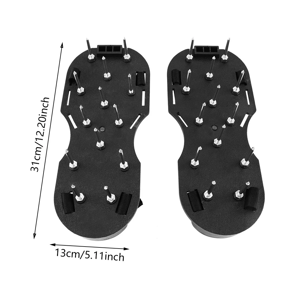 1 пара садовый двор трава культиватор скарификация газон аэратор ногтей обувь