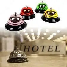 

Metal Color Table Hotel Desk Bell Ergonomic Design Practical Products