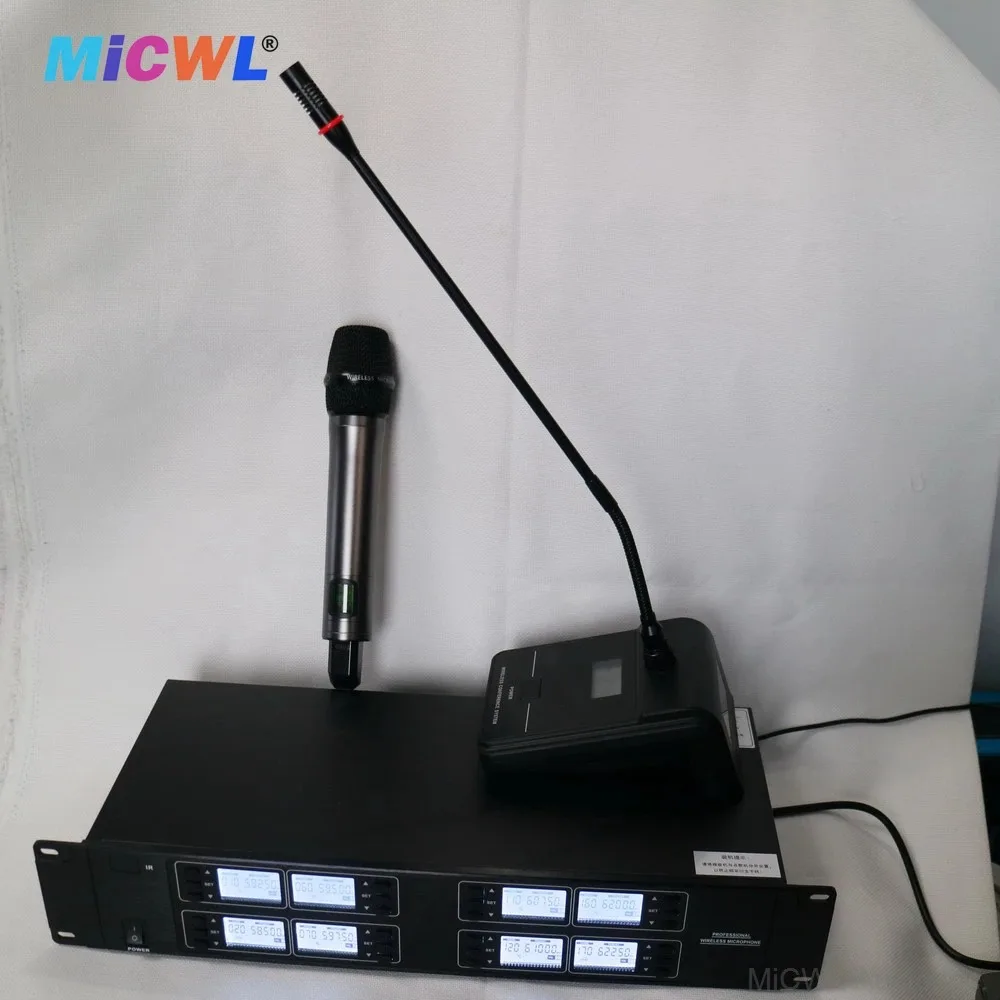 Беспроводная конференц-система MiCWL EW800 с 8 квадратными микрофонами, 400 каналов, функция отключения звука одной кнопкой для совещаний (art.: 3920dbcb2baba) - 3920dbcb2baba
