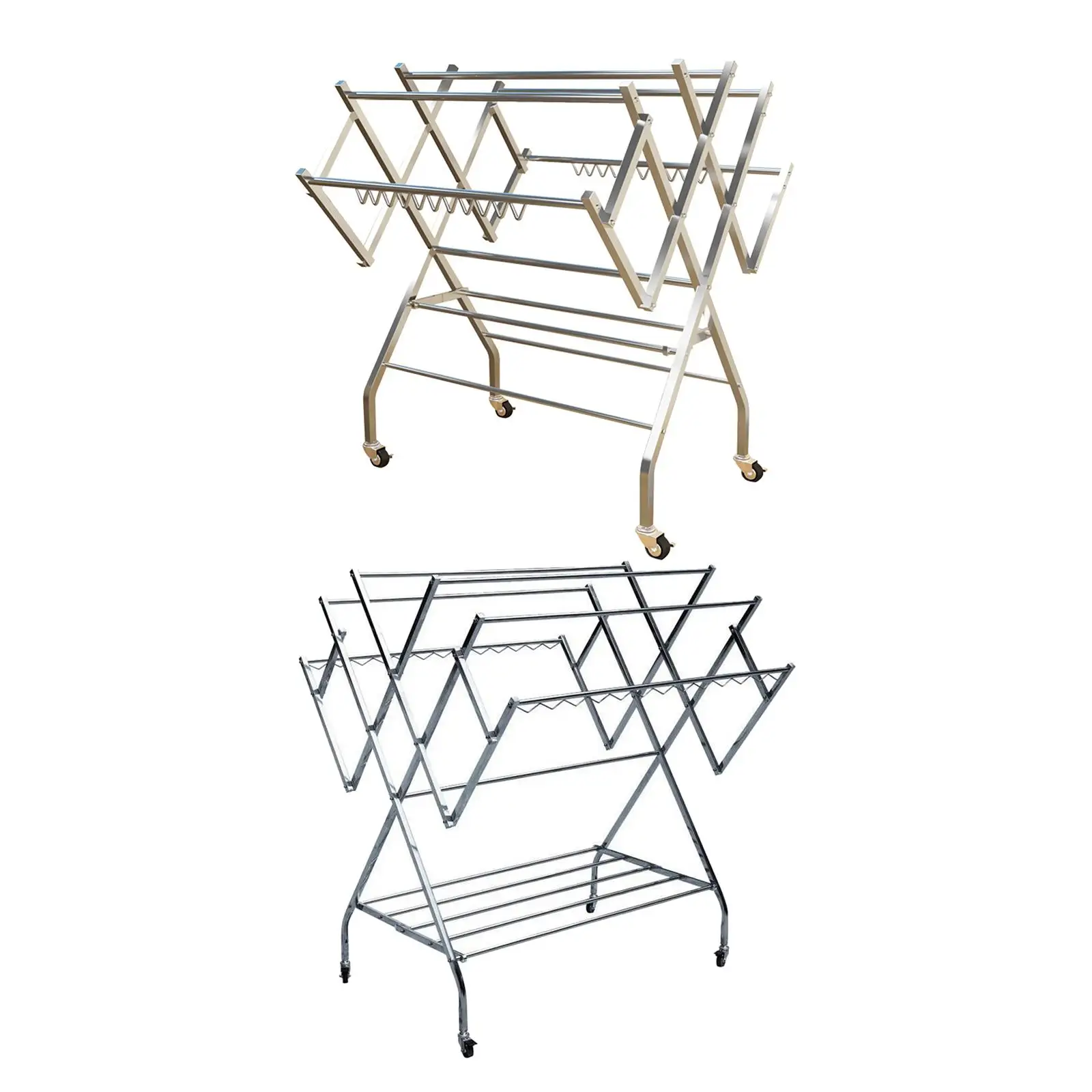 

Movable Clothes Drying Rack Laundry Washing Clothes Hanger for Bed Sheet