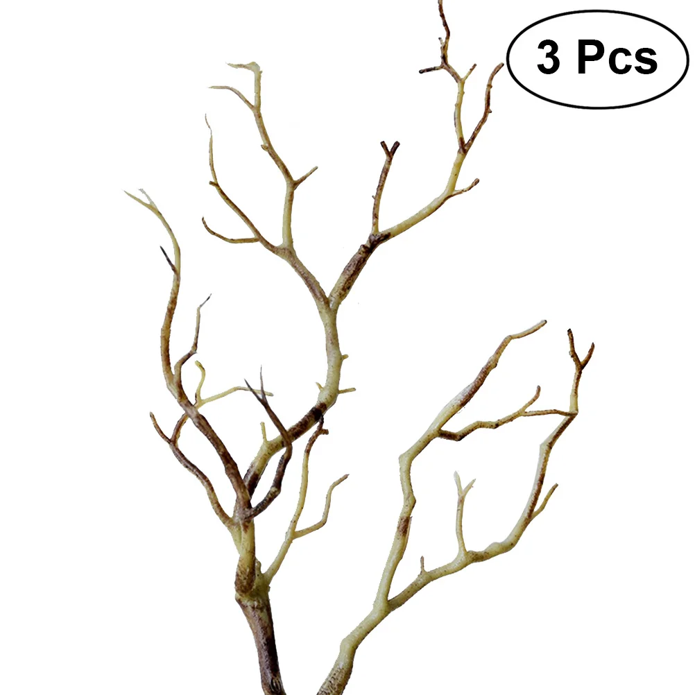 

Branches Artificial Tree Branch Dried Twigs Stems Antler Decoration Fake Vase Willow Dry Flower Decorative Faux Lifelike Decor