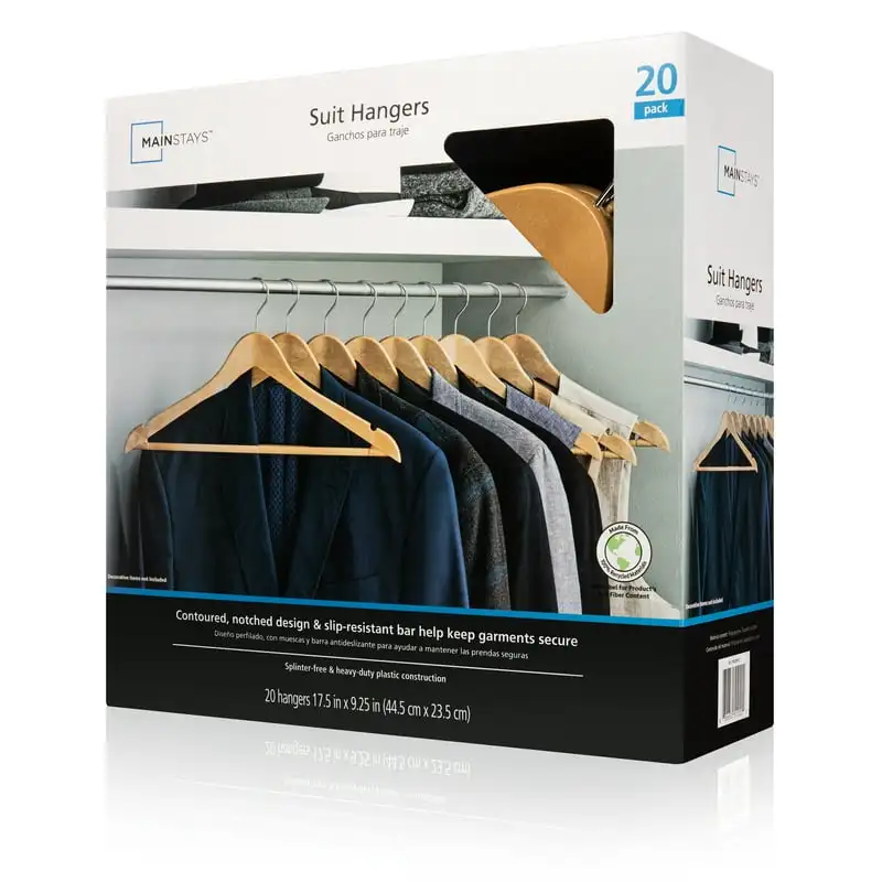 

Clothes Hangers, 20 Pack, Durable Recycled Plastic Plastic hangers for clothes Hanger organizer Table decoration & accessories G