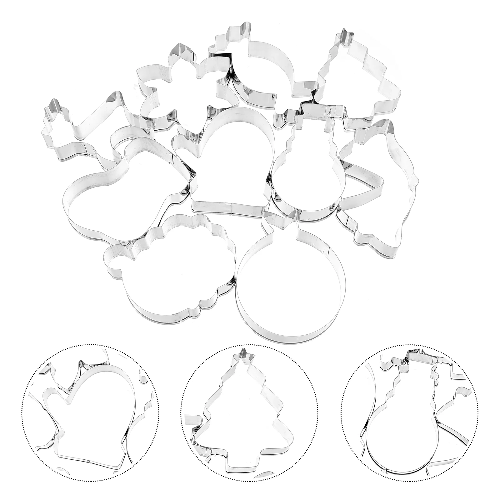 

10 Premium Stainless Steel Cookie Mold Biscuit Molds for Home