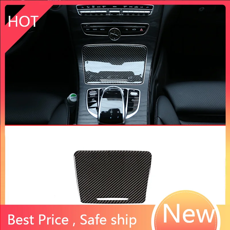 

Мягкое углеродное волокно для Mercedes Benz C Class W205 GlC X253 2015-2019 Автомобильная внутренняя центральная консоль декоративная панель наклейки детали